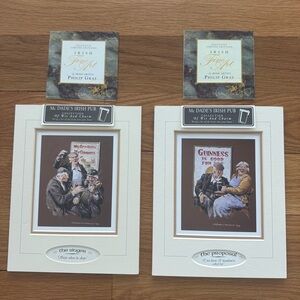 Philip Gray Irish Pub Prints Set of 2 – McDade’s Irish Pub Collection 1996 vtg